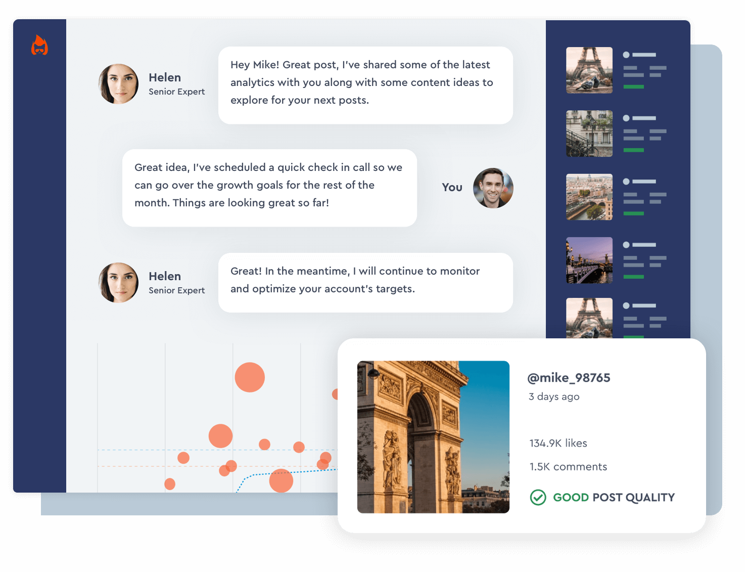 Beautiful and powerful Instagram analytics and reports